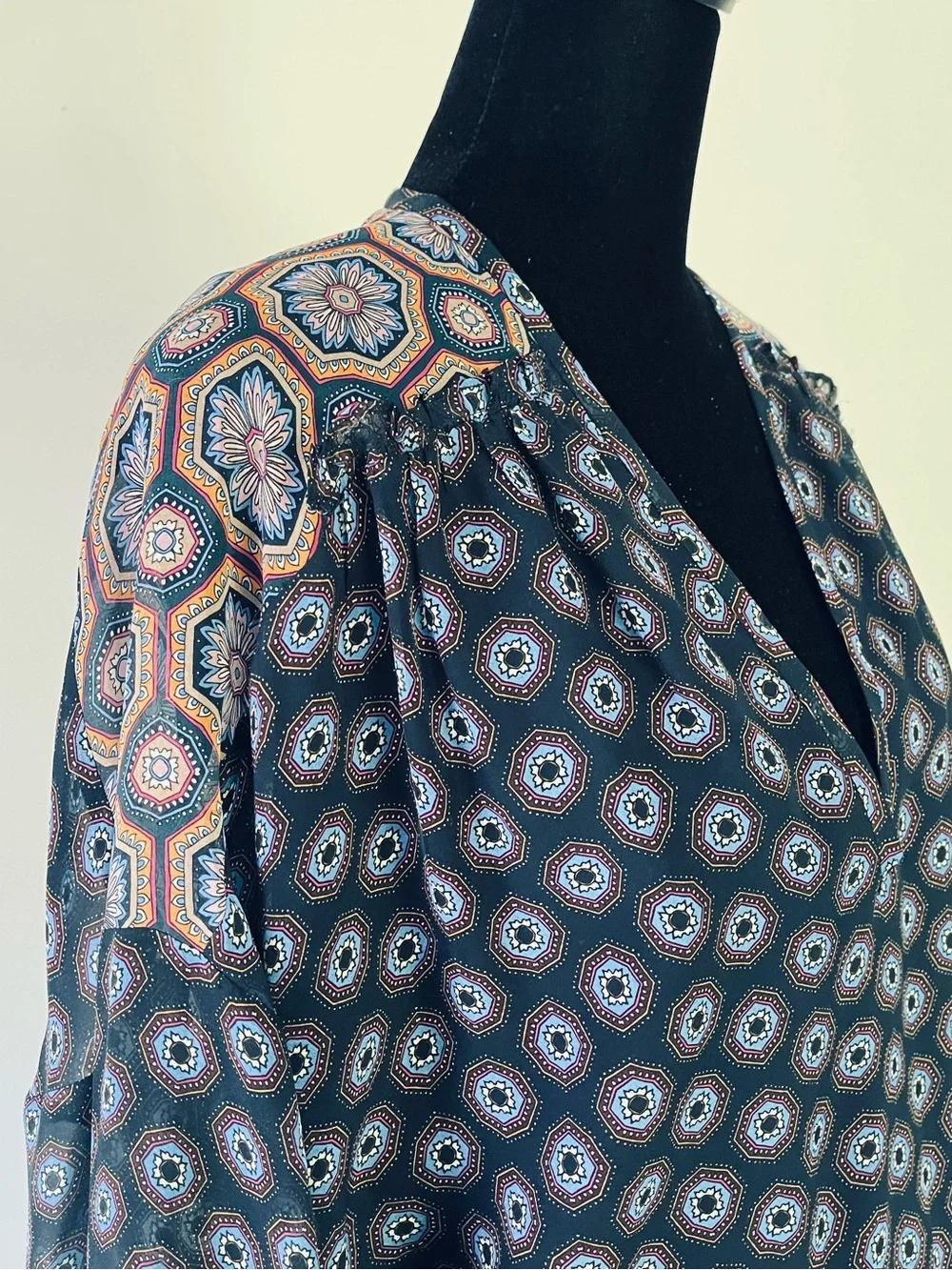 Ramy Brook Printed Davie Silk Mini Dress, Sz. M, NWT - Picture 5 of 13